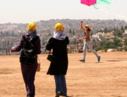 kite flying at the Citadel 2 Amman Jordan Travel
