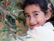 smiling girl - Ajloun Jordan Olive Harvest_0
