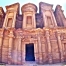 the Monastery of Petra, Jordan (fish eye)