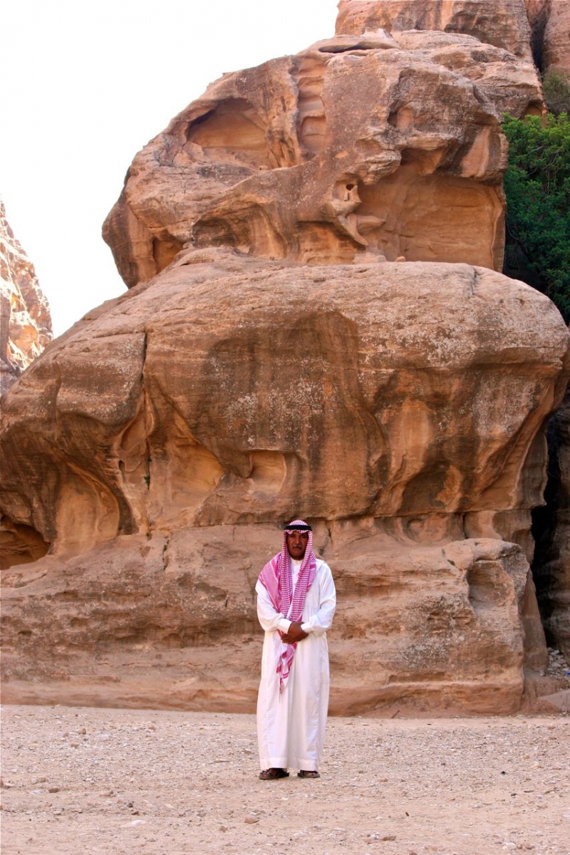 Bedouin in Siq al Berid, near Petra, Jordan