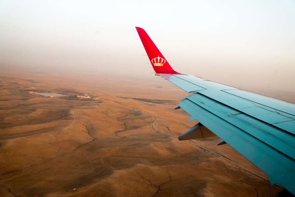 Flying to Amman, Jordan