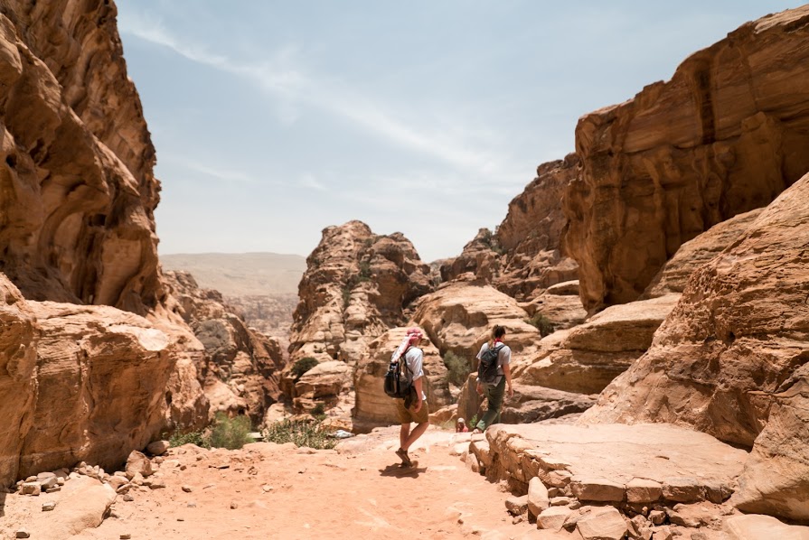 Entering Petra