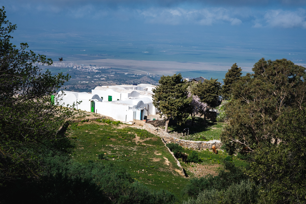 A tomb half way up the mountain of Zaghouan